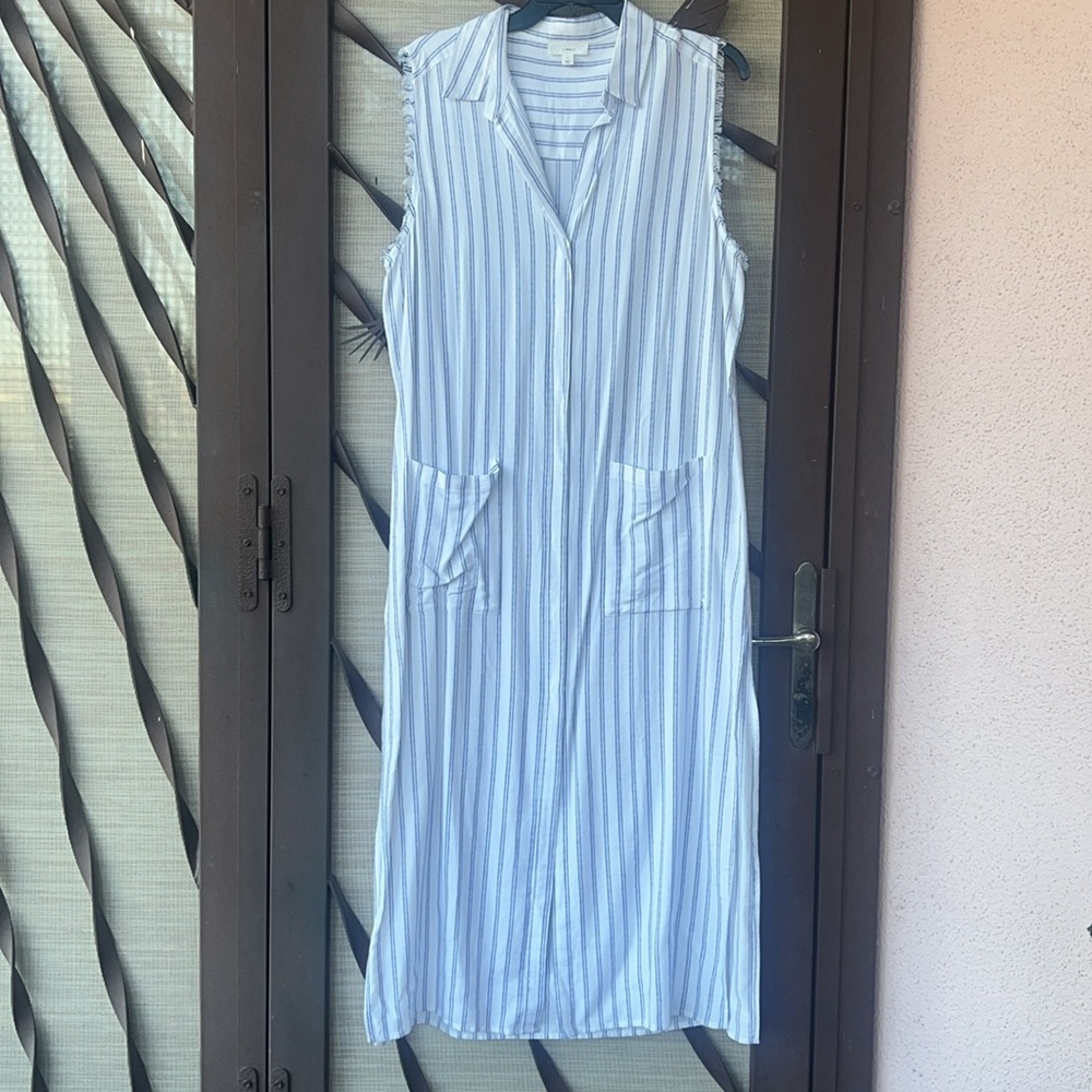 NWOT “a loves a” Breezy Boho Fringed Sleeveless Summer Maxi Dress w/ POCKETS 😍
